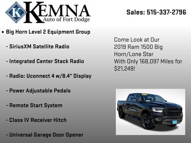 2019 RAM 1500 Big Horn/Lone Star Crew Cab 4x4 5'7" Box