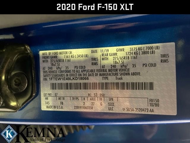 2020 Ford F-150 XL