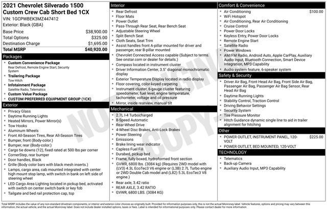 2021 Chevrolet Silverado 1500 Custom