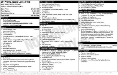 2017 GMC Acadia Limited Limited