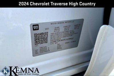 2024 Chevrolet Traverse Limited High Country