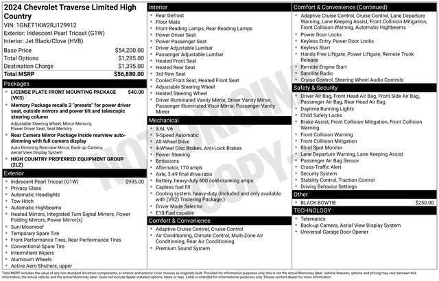 2024 Chevrolet Traverse Limited High Country