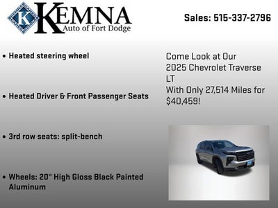 2025 Chevrolet Traverse LT