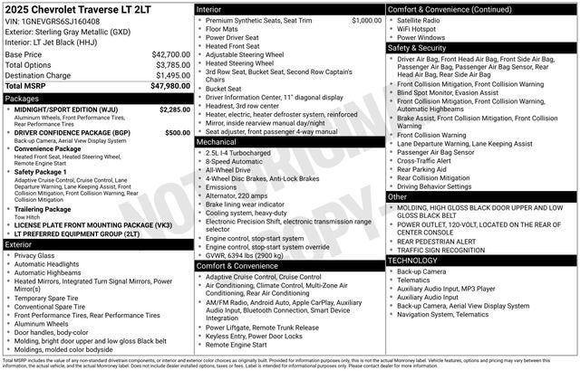 2025 Chevrolet Traverse LT