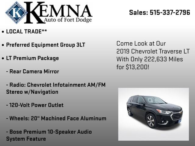 2019 Chevrolet Traverse LT Leather