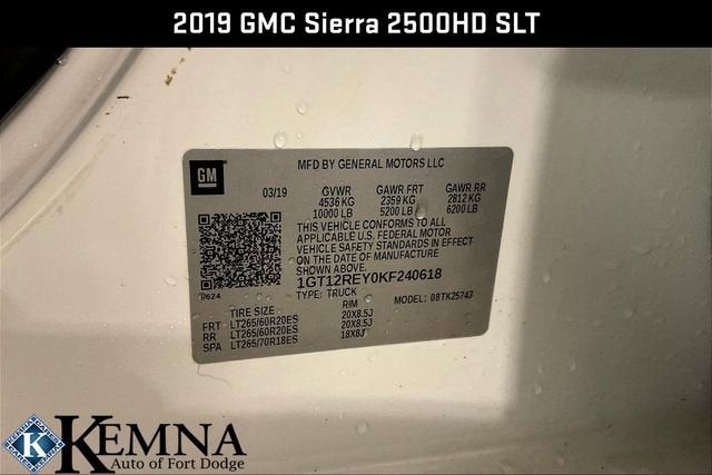 2019 GMC Sierra 2500 HD SLT