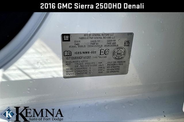 2016 GMC Sierra 2500 HD Denali