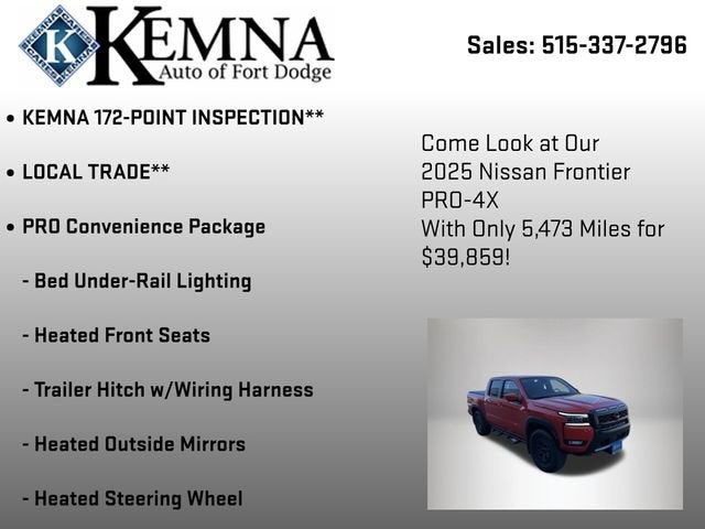 2025 Nissan Frontier Crew Cab PRO-4X 4x4