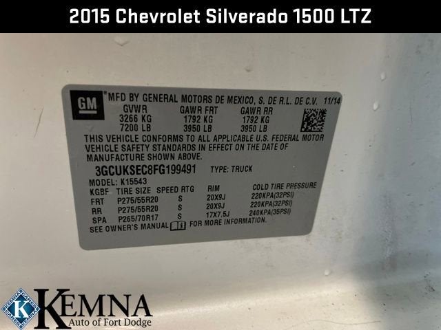 2015 Chevrolet Silverado 1500 LTZ