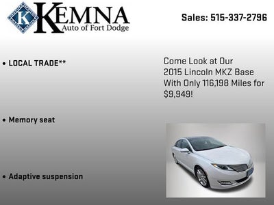 2015 Lincoln MKZ 4dr Sdn AWD