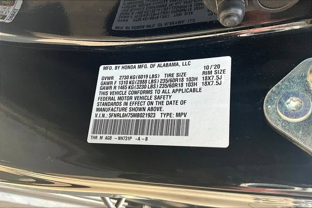 2021 Honda Odyssey EX-L