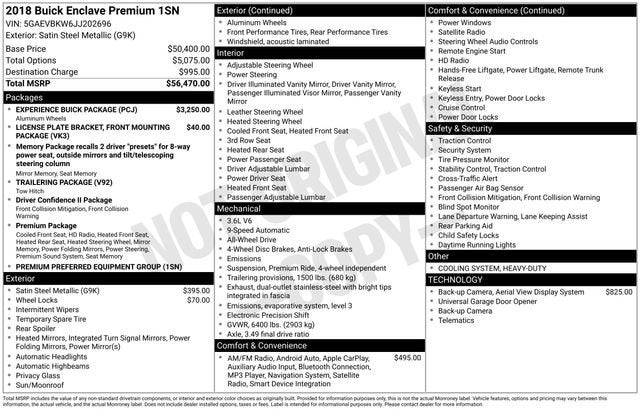 2018 Buick Enclave Premium