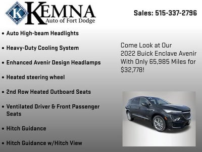 2022 Buick Enclave Avenir