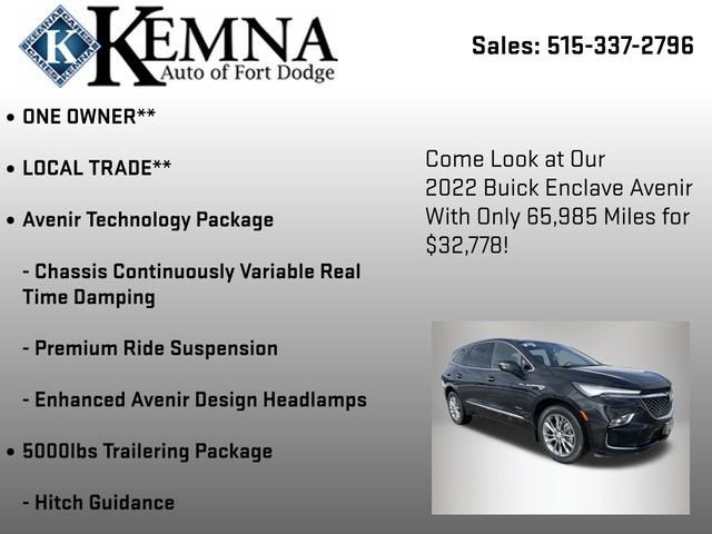 2022 Buick Enclave Avenir