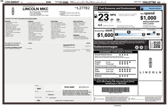 2017 Lincoln MKC Premiere