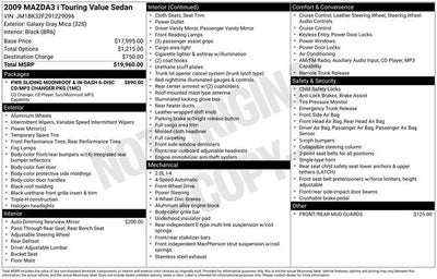 2009 Mazda Mazda3 i Touring Value