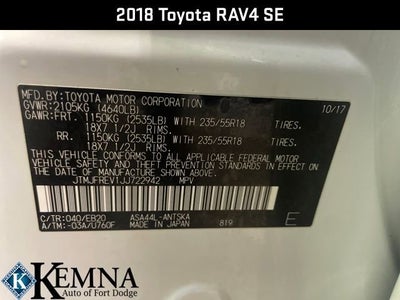 2018 Toyota RAV4 SE