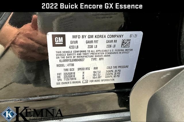 2022 Buick Encore GX Essence