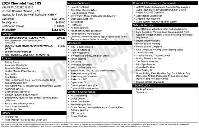 2024 Chevrolet Trax 1RS