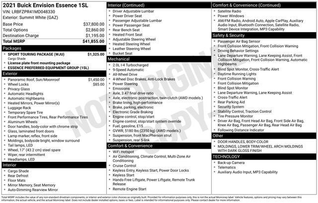 2021 Buick Envision Essence
