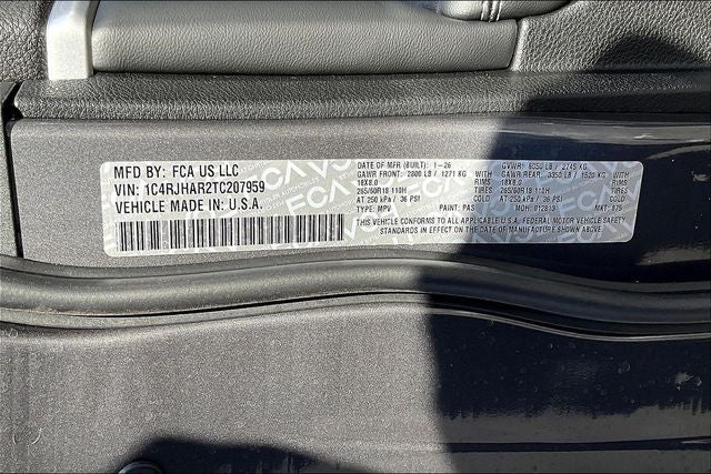 2026 Jeep Grand Cherokee GRAND CHEROKEE LAREDO ALTITUDE 4X4