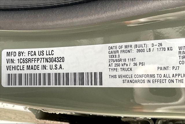 2026 RAM Ram 1500 RAM 1500 BIG HORN CREW CAB 4X4 5'7' BOX