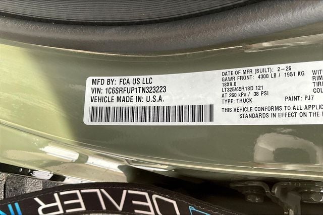 2026 RAM Ram 1500 RAM 1500 RHO CREW CAB 4X4 5'7' BOX