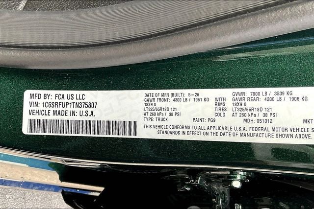 2026 RAM Ram 1500 RAM 1500 RHO CREW CAB 4X4 5'7' BOX