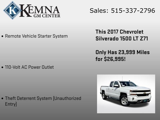 2017 Chevrolet Silverado 1500 2LT