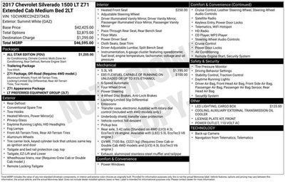 2017 Chevrolet Silverado 1500 2LT