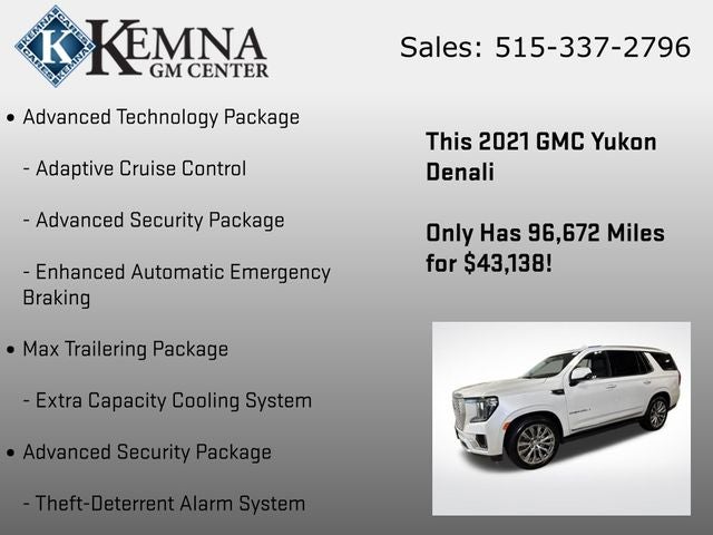 2021 GMC Yukon 4WD Denali