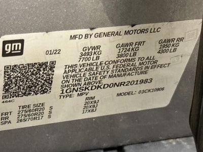 2022 Chevrolet Suburban 4WD Z71