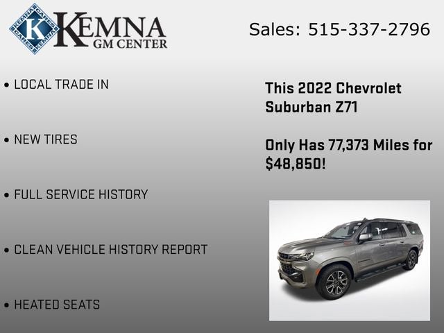 2022 Chevrolet Suburban 4WD Z71