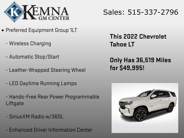 2022 Chevrolet Tahoe 4WD LT