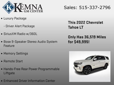 2022 Chevrolet Tahoe 4WD LT