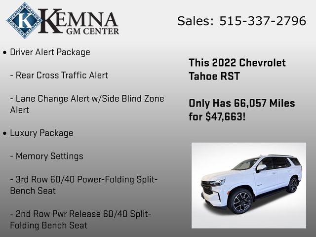 2022 Chevrolet Tahoe 4WD RST