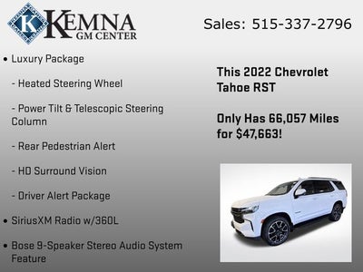 2022 Chevrolet Tahoe 4WD RST