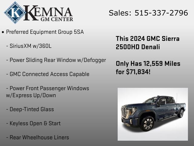 2024 GMC Sierra 2500HD 4WD Crew Cab Standard Bed Denali