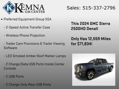 2024 GMC Sierra 2500HD 4WD Crew Cab Standard Bed Denali