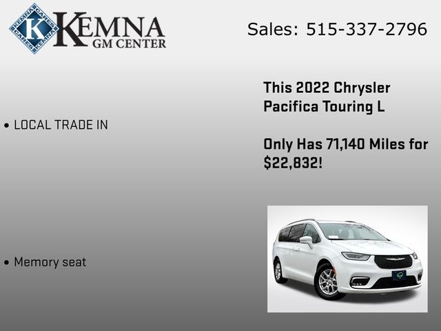 2022 Chrysler Pacifica Touring L