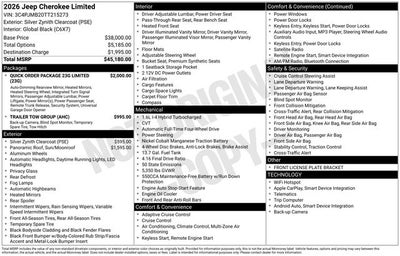 2026 Jeep Cherokee CHEROKEE LIMITED 4X4