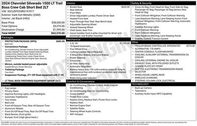 2024 Chevrolet Silverado 1500 4WD Crew Cab Short Bed LT Trail Boss