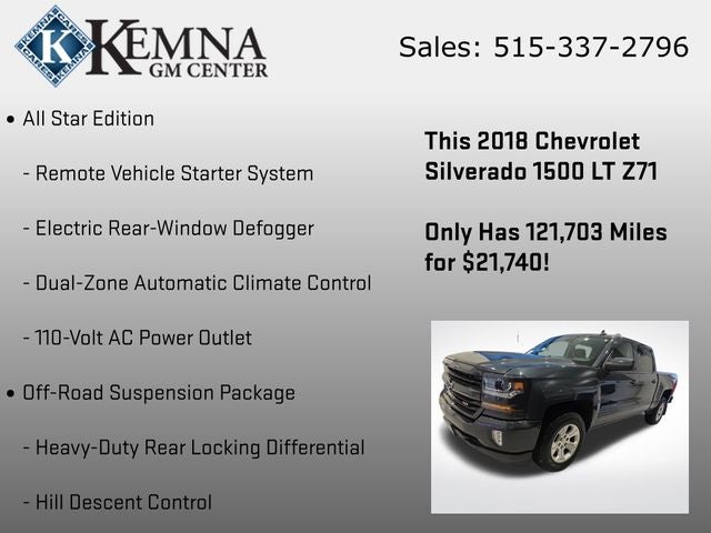 2018 Chevrolet Silverado 1500 2LT