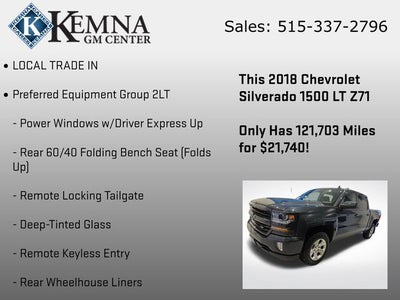 2018 Chevrolet Silverado 1500 2LT