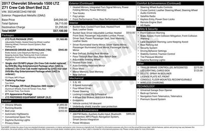 2017 Chevrolet Silverado 1500 2LZ