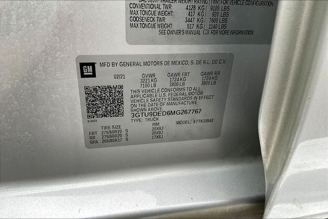 2021 GMC Sierra 1500 4WD Crew Cab Short Box SLT
