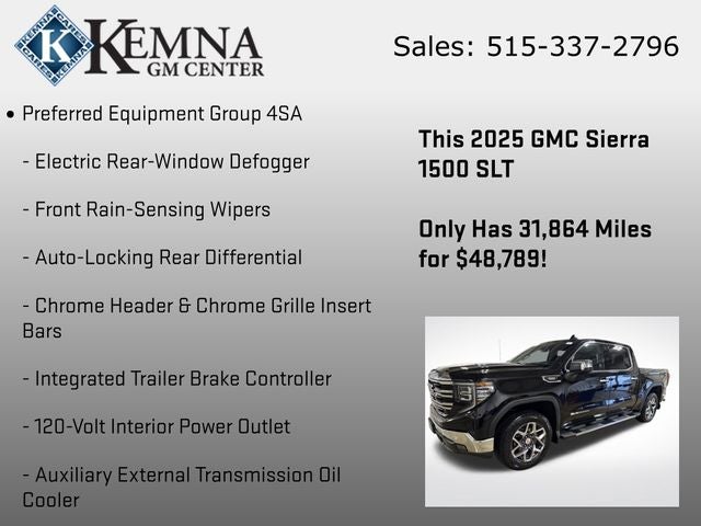 2025 GMC Sierra 1500 4WD Crew Cab Short Box SLT