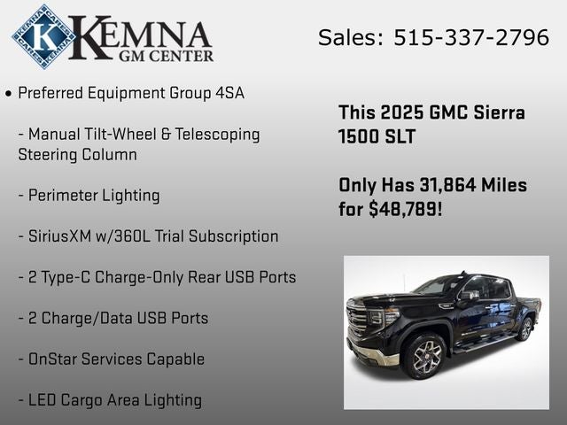 2025 GMC Sierra 1500 4WD Crew Cab Short Box SLT