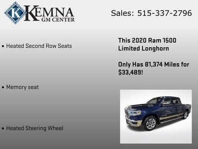 2020 RAM 1500 Laramie Longhorn Crew Cab 4x4 5'7" Box