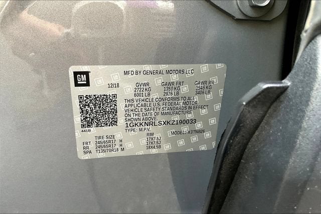 2019 GMC Acadia SLE